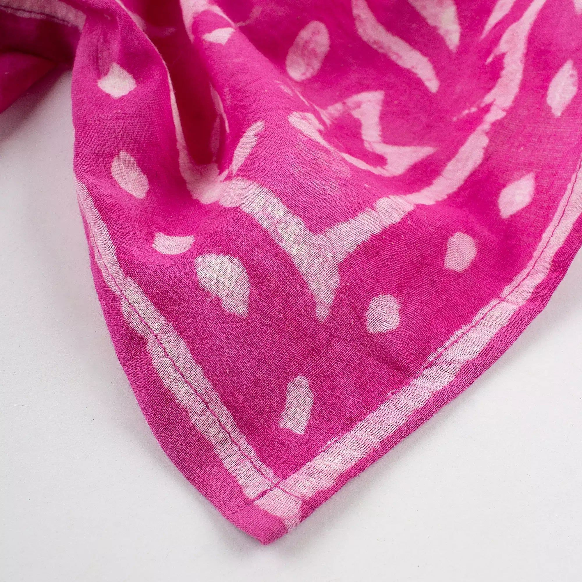 Handmade Pink Cotton Bandana for Men And Women's 623